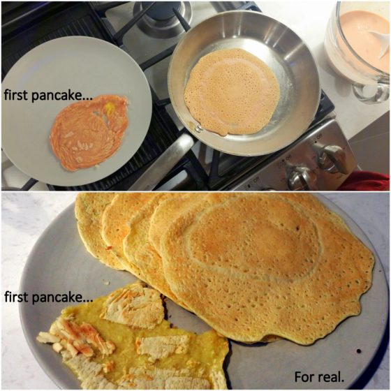 first pancake